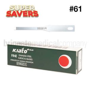 Kiato Plus (S/Steel)  Fine Blades  Size 61  Box 25