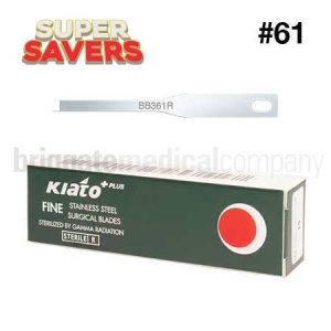 Kiato Plus (S/Steel) Fine Blades Size 61 Box 25