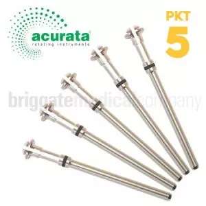 Acurata Collared Snap-On Single-Cut Mandrel Pkt 5 (Black Ring)