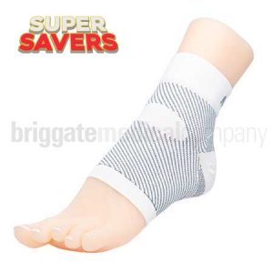 Matrix Compression Foot Sleeve MEDIUM Pair White
