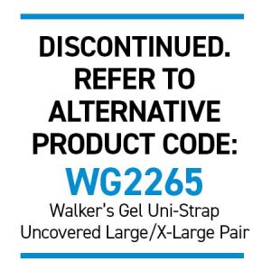 Silipos 10165 Universal Gelstrap Uncovered L/XL Pair